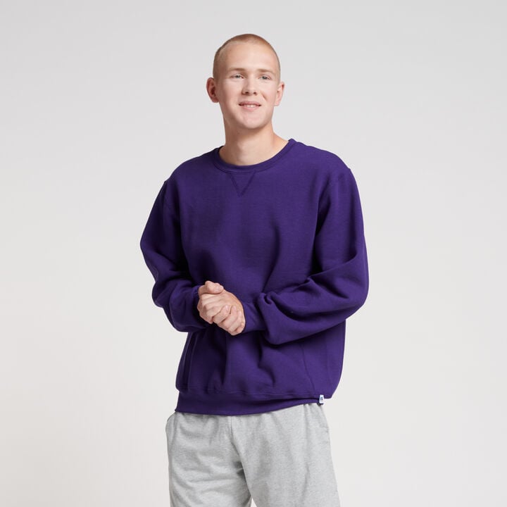 Dri-Power® Fleece Crew Sweatshirt Purple
