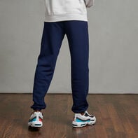 Men's Dri-Power® Closed Bottom Fleece Sweatpants (No Pockets) Navy