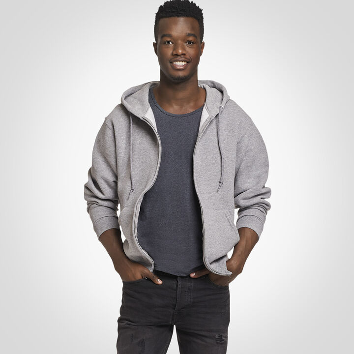 Rich Black//White Russell Exclusive Mens Long-Sleeve Performance Light Weight Windbreaker Jacket