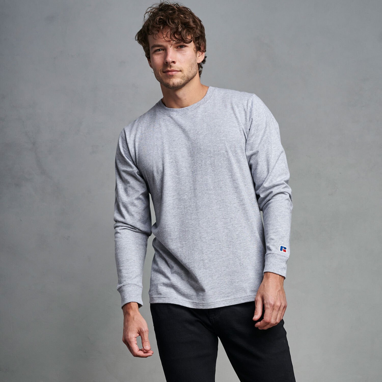 Men's Premium Cotton Classic Long Sleeve T-Shirt | Russell Athletic