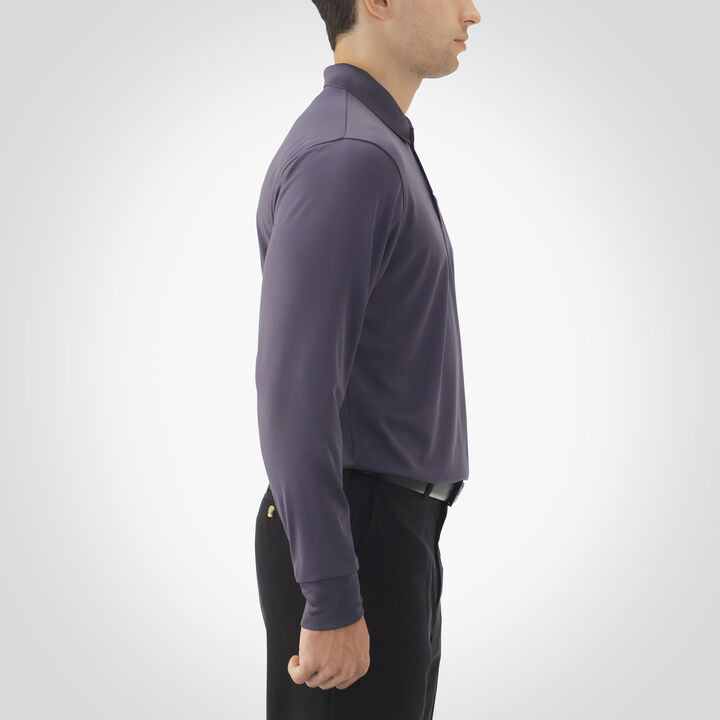 Men's Dri-Power® Performance Long Sleeve Golf Polo STEALTH