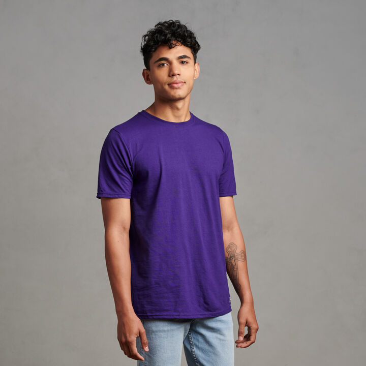 Men's Cotton Performance T-Shirt Purple