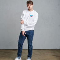 Dri-Power Fleece Logo Sweatshirt WHITE