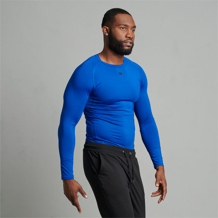 Men's CoolCore® Long Sleeve Compression T-Shirt ROYAL