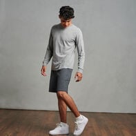 Men's Basic Jersey Cotton Shorts Black Heather