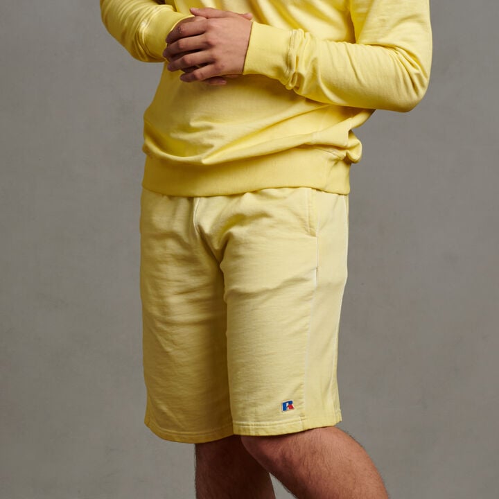 Men's Garment Dyed French Terry Shorts Spring Yellow