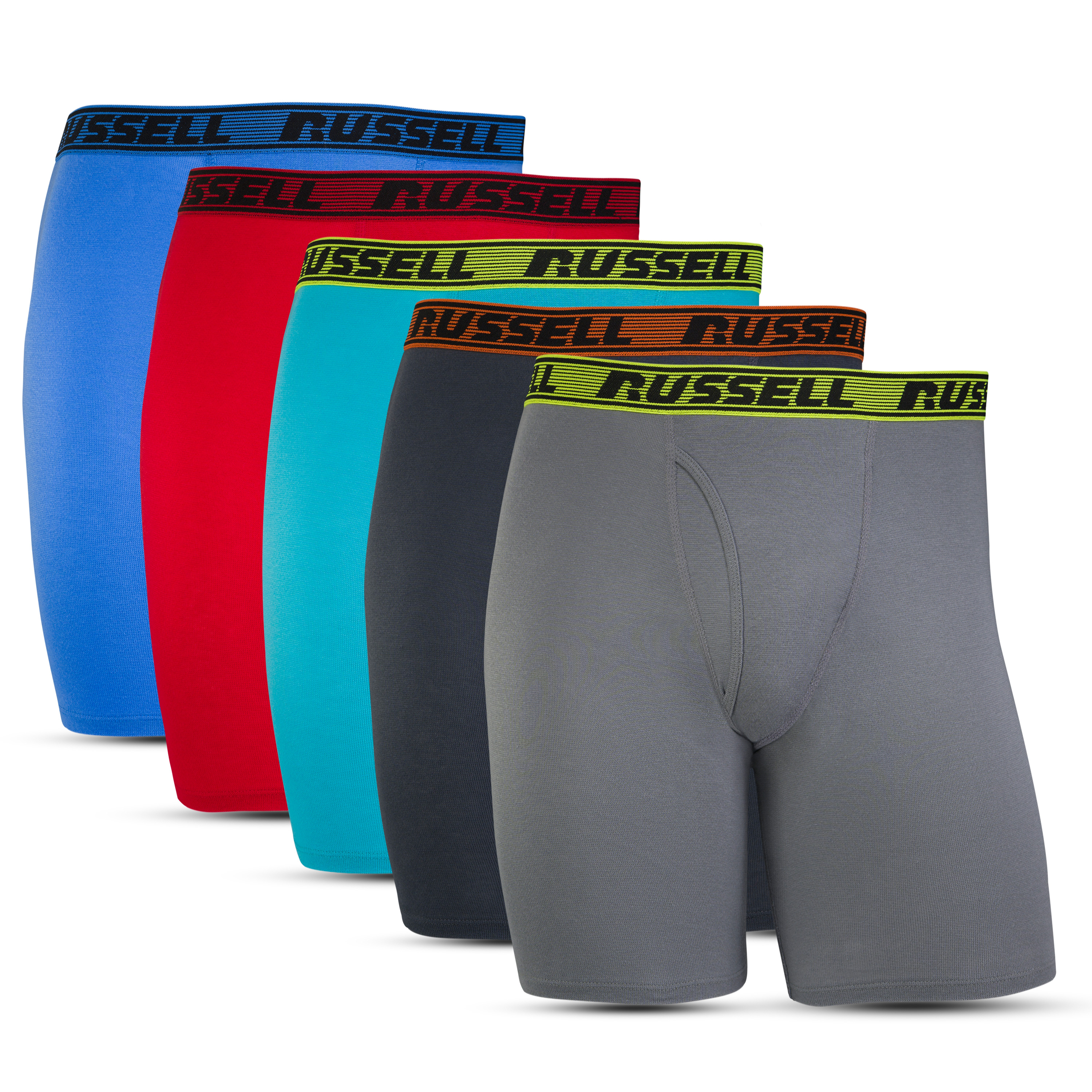 Men's Comfort Long Leg Boxer Briefs (5 Pack)