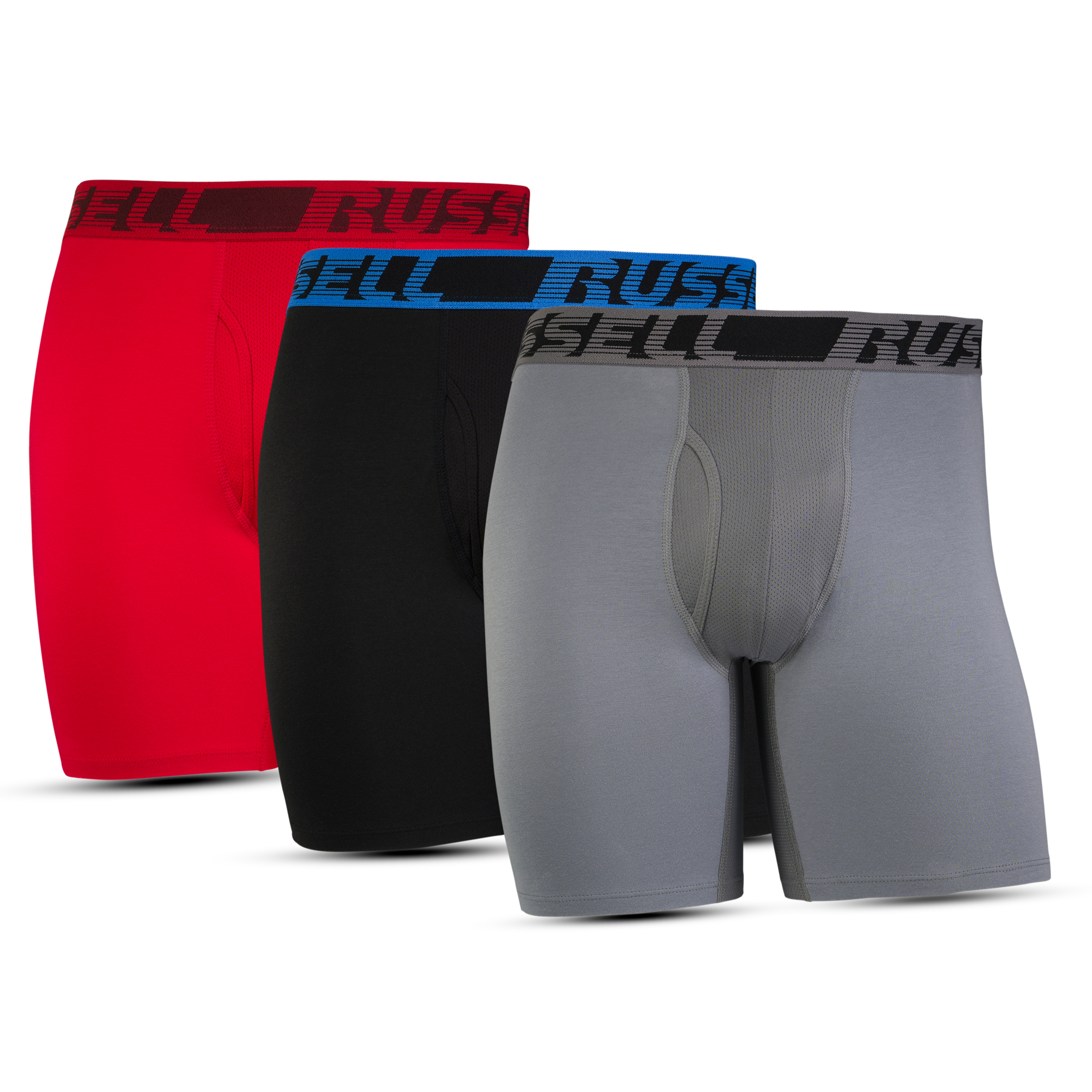 Men's Cotton Performance Boxer Briefs (3 Pack)