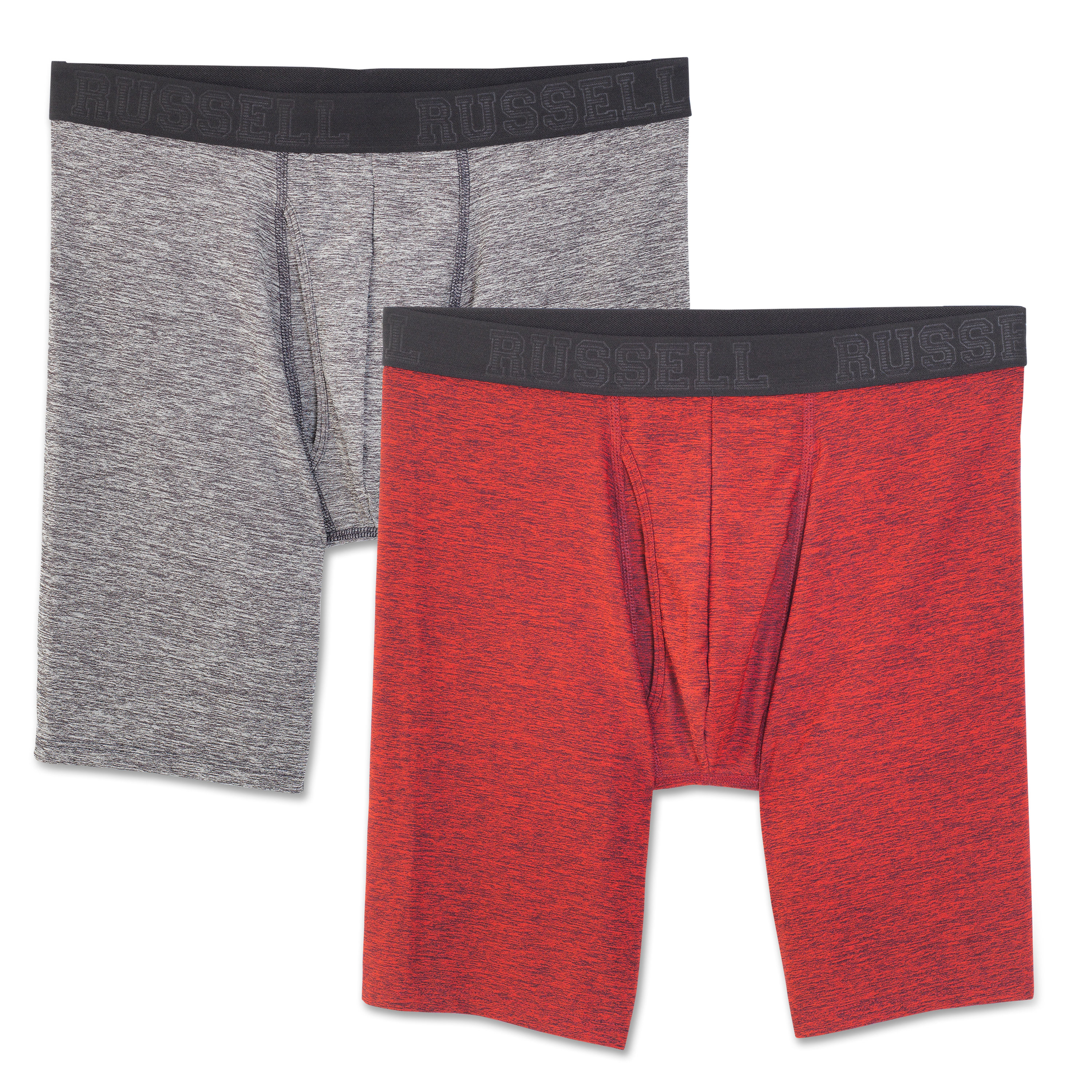 Men's Assorted Freshforce Odor Protection Peformance Long Leg Boxer Briefs  (2 Pack)