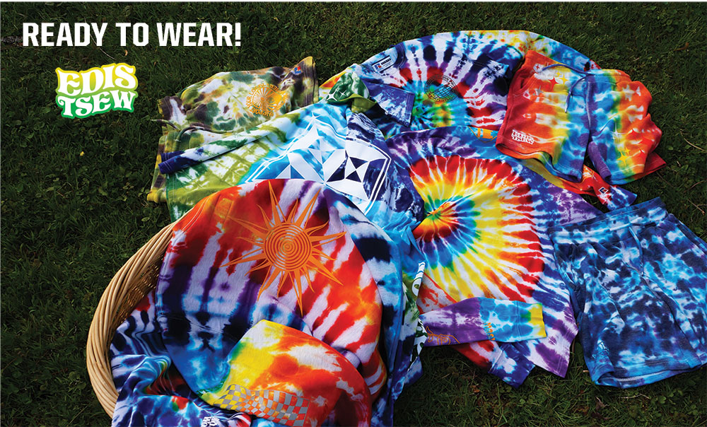 Picture of a tye die tshirt.